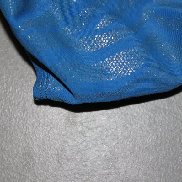 Blue & Silver 2 Pcs Justice Bikini Swimsuit Size 7 - Picture 13 of 14